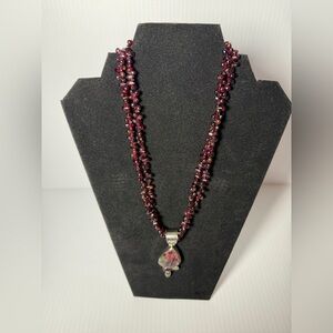 Natural Bloodstone and Peridot 925 Sterling Silver